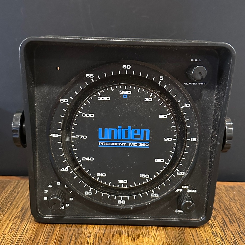 Vintage Uniden President MC 360 Depth Sounder Flasher Marine Fish Finder 12VDC